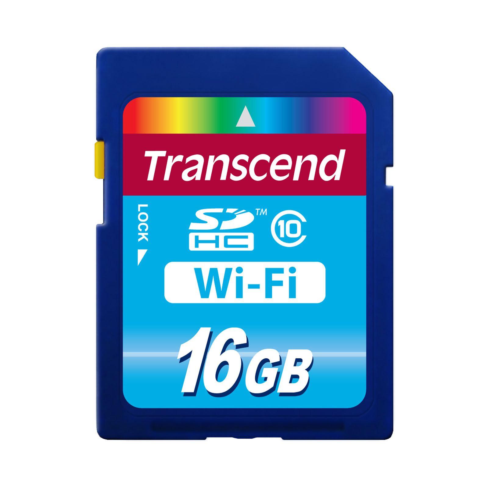 Transcend Wi-Fi 16GB Class 10 SD Card - TS16GWSDHC10 | CCL Computers