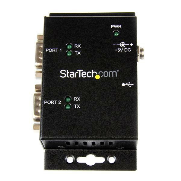 Photos - PCI Controller Card Startech.com 2 Port Industrial Wall Mountable USB to Serial Adaptor ICUSB2 