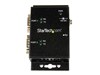 StarTech.com 2 Port Industrial Wall Mountable USB to Serial Adaptor Hub with DIN Rail Clips