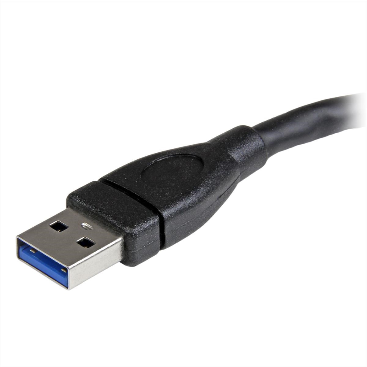 Photos - Cable (video, audio, USB) Startech.com  SuperSpeed USB 3.0 Cable A to A - M/F USB3EXT6INBK (6 inch)