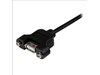 StarTech.com (2 feet/0.6M) Panel Mount USB Cable A to A - F/M