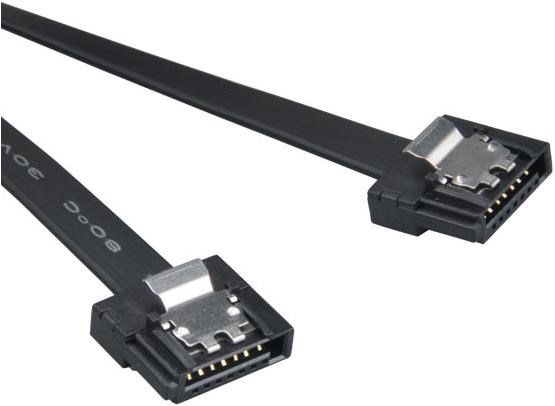 Photos - Cable (video, audio, USB) Akasa 30cm Super Slim SATA rev 3.0 Data Cable AK-CBSA05-30BK 
