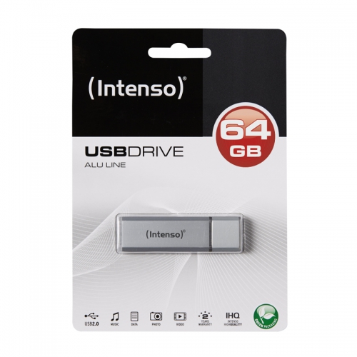 Intenso STICK 64GB USB 2.0 Intenso Alu Line Silver 3521492 4034303016495 