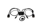 StarTech.com 2-Port USB VGA Cable KVM Switch - USB Powered with Remote Switch