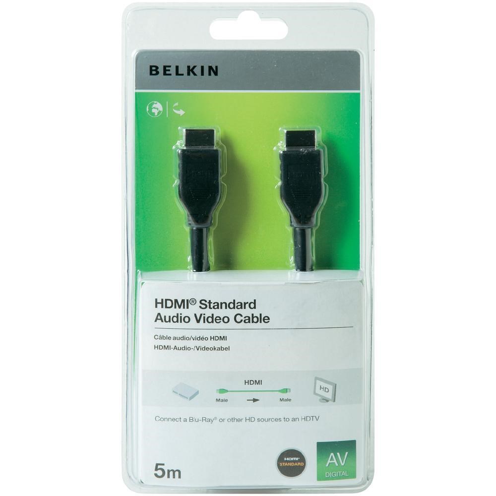 Belkin (5m) HDMI to HDMI Audio Video Cable F3Y017CP5MBLK CCL Computers