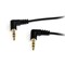 StarTech.com (1 feet) Slim 3.5mm Right Angle Stereo Audio Cable Male/Male (Black)