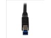 StarTech.com (1m) Black SuperSpeed USB 3.0 Cable - Right Angle A to B - M/M