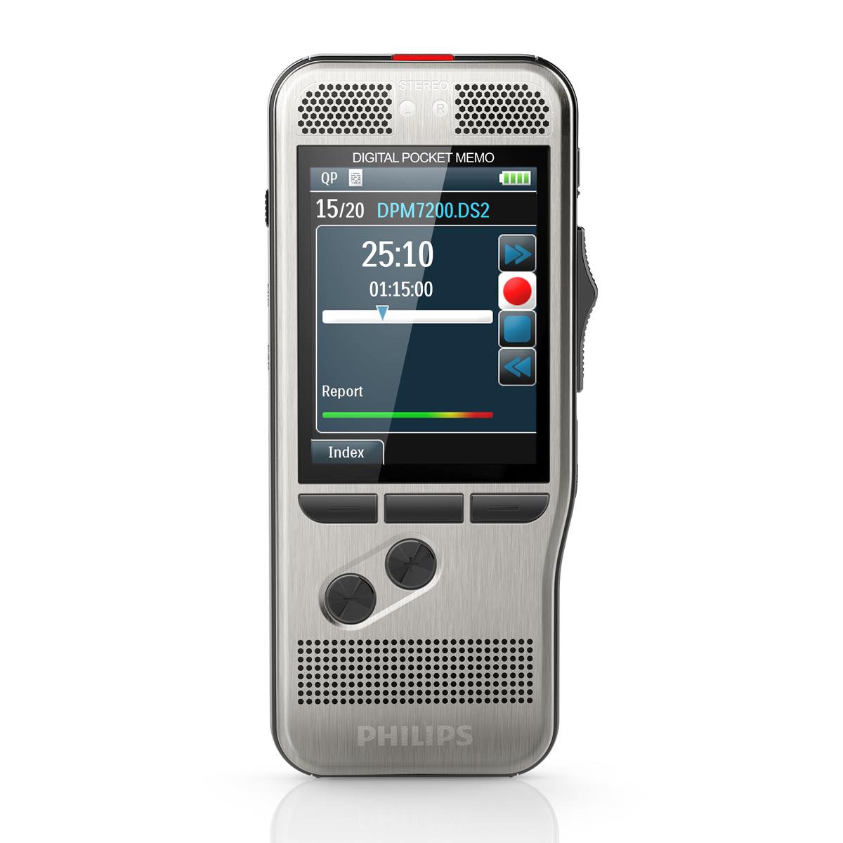 Philips Pocket Memo DPM 7200 Digital Dictation Recorder with