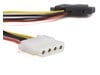 StarTech.com SATA to LP4 Power Cable Adaptor with 2 Additional LP4 - F/M