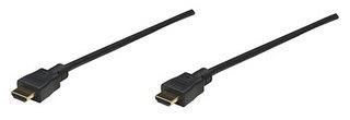 Photos - Cable (video, audio, USB) MANHATTAN High Speed Shielded Male To Male (1.8m) HDMI Cable  30611 (Black)