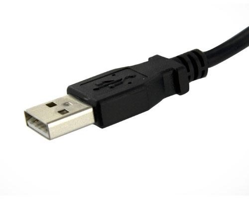 Photos - Cable (video, audio, USB) Startech.com  USB 2.0 Panel Mount Cable A to A F/M USBPNLAFAM1 (1 feet)