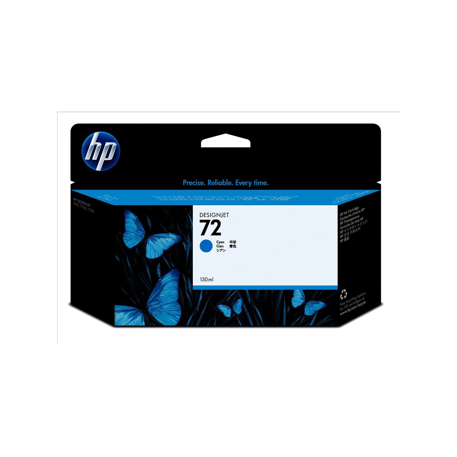 HP 72 Ink Cartridge (130 ml) with Vivera Ink C9371A CCL