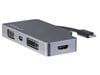 StarTech.com USB-C Multiport Adaptor 4-in-1 VGA DVI HDMI Mini-DisplayPort (Space Grey)