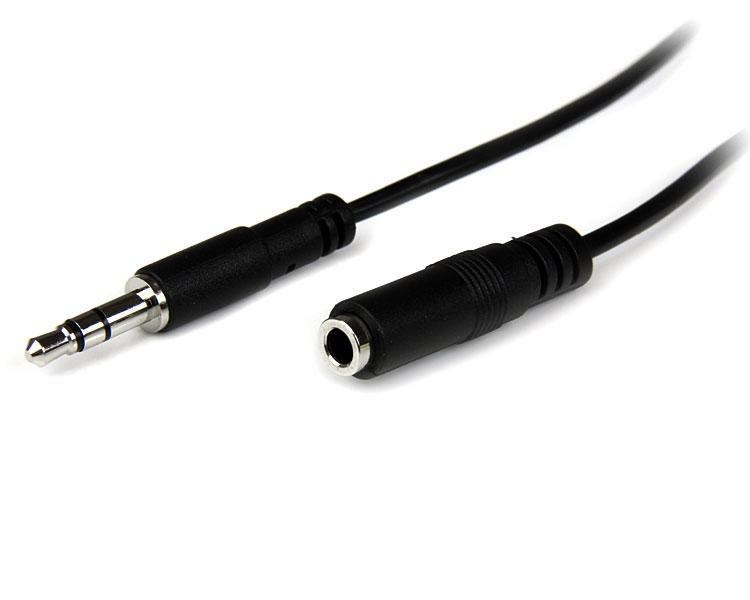 Photos - Cable (video, audio, USB) Startech.com StarTech Slim 3.5mm Stereo Extension Audio Cable MU1MMFS 