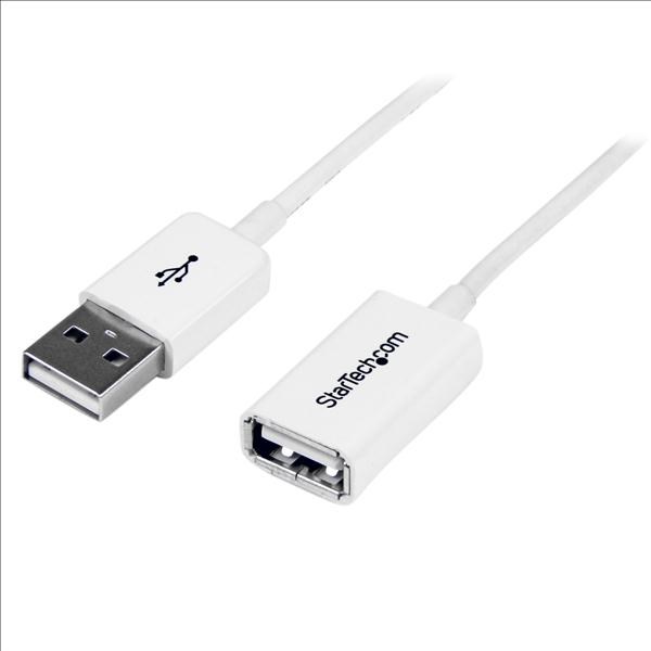 Photos - Cable (video, audio, USB) Startech.com 3m White USB 2.0 Extension Cable A to A - M/F USBEXTPAA3MW 
