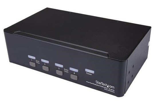 Photos - KVM Switch Startech.com 4-Port DisplayPort  - 4K 60Hz - Dual Display SV431D 