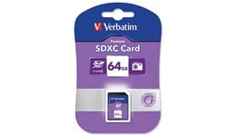 Verbatim SD SDXC (64GB) Memory Card exFAT File System Class 10 104MB/s 