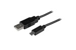 StarTech.com (1m) Mobile Charge Sync USB to Slim Micro USB Cable for Smartphones and Tablets (Black) - A to Micro B