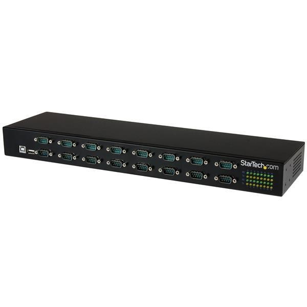 Photos - Cable (video, audio, USB) Startech.com 16-Port USB-to-Serial Adaptor Hub ICUSB23216FD 