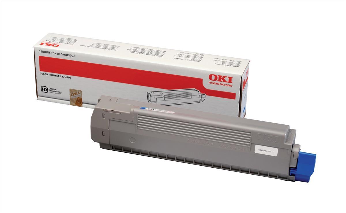 OKI 44643003 Toner-kit cyan. 7.3K pages ISO/IEC 19798 for OKI C 801