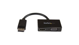 StarTech.com Travel A/V Adaptor: 2-in-1 DisplayPort to HDMI or VGA