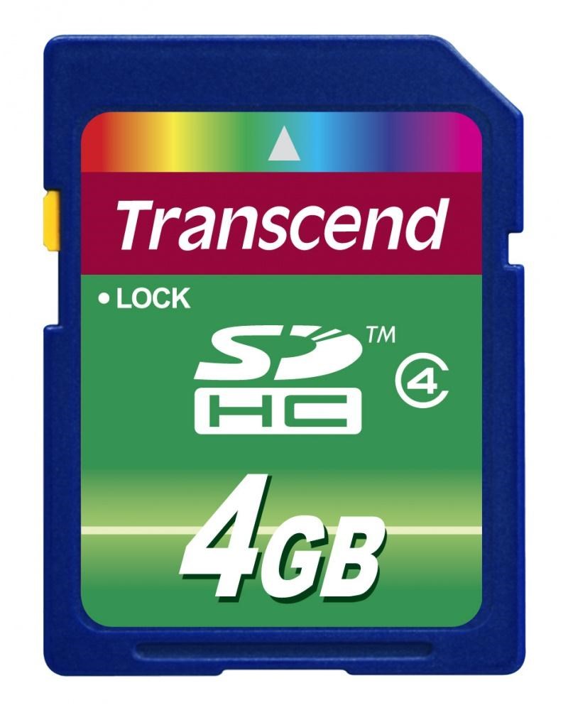 Transcend 4GB Class 4 SD Card TS4GSDHC4 CCL Computers