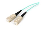 StarTech.com 50/125 Multimode Fiber LSZH Cable LC - SC Duplex (2m) 10 GB Aqua