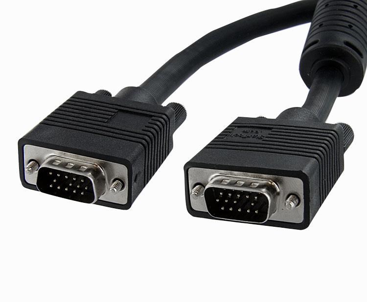 Photos - Cable (video, audio, USB) Startech.com HD15 M/M Coax High Resolution Monitor VGA Cable15m MXTMMHQ15M 