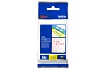 Brother P-touch TZe-132 (12mm x 8m) Red On Clear Laminated Labelling Tape