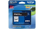 Brother P-touch TZe-345 (18mm x 8m) White On Black Laminated Labelling Tape