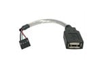 StarTech.com (15.24cm) USB 2.0 Cable - USB A Female to USB Motherboard 4 Pin Header F/F