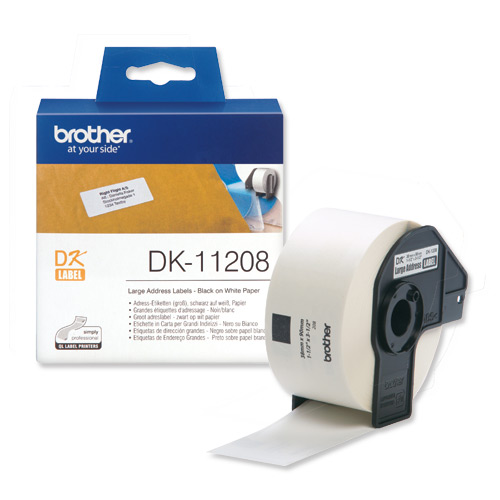 2 DK11208 compatible with Brother Address Labels QL 500 550 570 P-Touch Printer