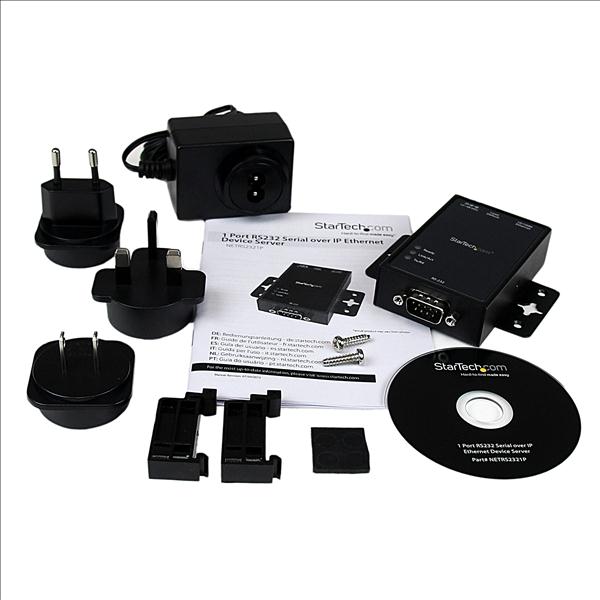 Serveur Série RS232 Vers Ethernet 1 Port - Montage Rail DIN Aluminium