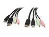 StarTech.com 4-in-1 USB DisplayPort KVM Switch Cable