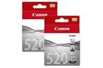 Canon PGI-520BK (Yield: 350 Pages) Black Ink Cartridge Pack of 2