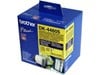 Brother DK Labels DK-44605 (62mm x 30.48m) Continuous Removable Paper Tape (Yellow) 1 Roll