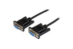 StarTech.com (1m) DB9 RS232 Serial Null Modem Cable F/F - Black 