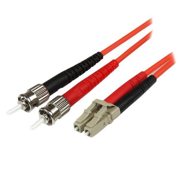 Photos - Ethernet Cable Startech.com Multimode 50/125 Duplex Fiber Patch Cable LC - ST (5m) 50FIBLCST5 