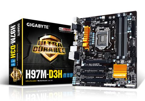 Gigabyte H97M-D3H Motherboard Core i7/i5/i3 LGA1150 H97 Express Chipset