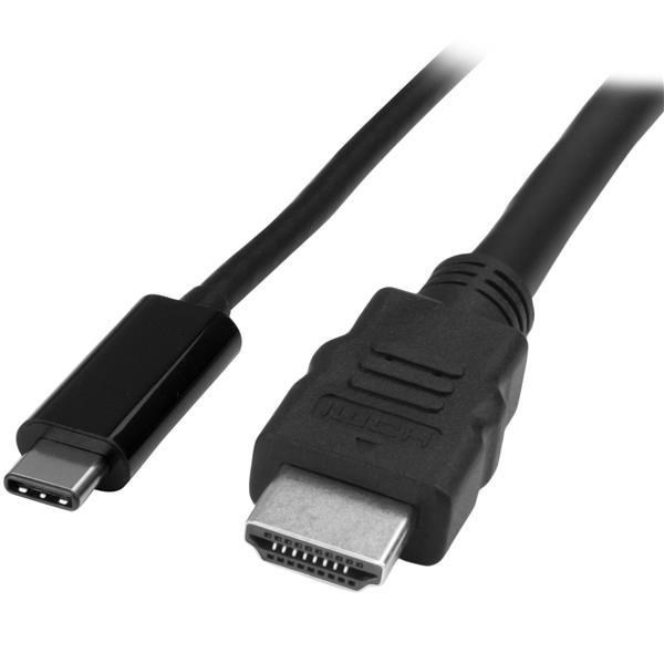 Photos - Cable (video, audio, USB) Startech.com (2m) USB-C to HDMI Adaptor Cable 4K at 30 Hz  CDP2HDMM (Black)
