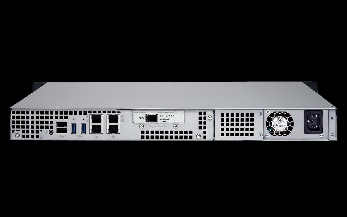 QNAP TS463URP Rack (4Bay) 1U Network Attached Storage (NAS) AMD (2