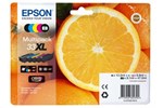 Epson Oranges 33XL (47.0 ml) Claria Premium Multipack Ink Cartridges (Photo Black/Cyan/Magenta/Yellow/Black)