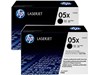 Bundle: HP 05X (Yield: 6,500 Pages) High Yield Black Toner Cartridge Pack of 2