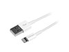 StarTech.com (1m/3 feet) White Apple 8-pin Slim Lightning Connector to USB Cable for iPhone / iPod / iPad