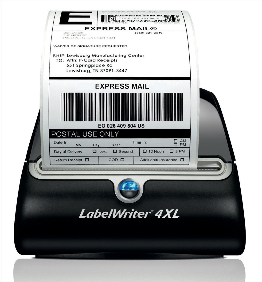 Dymo LabelWriter 4XL Label Printer with V8 Software 53 Per Minute for Type 14 Labels - S0904960 ...