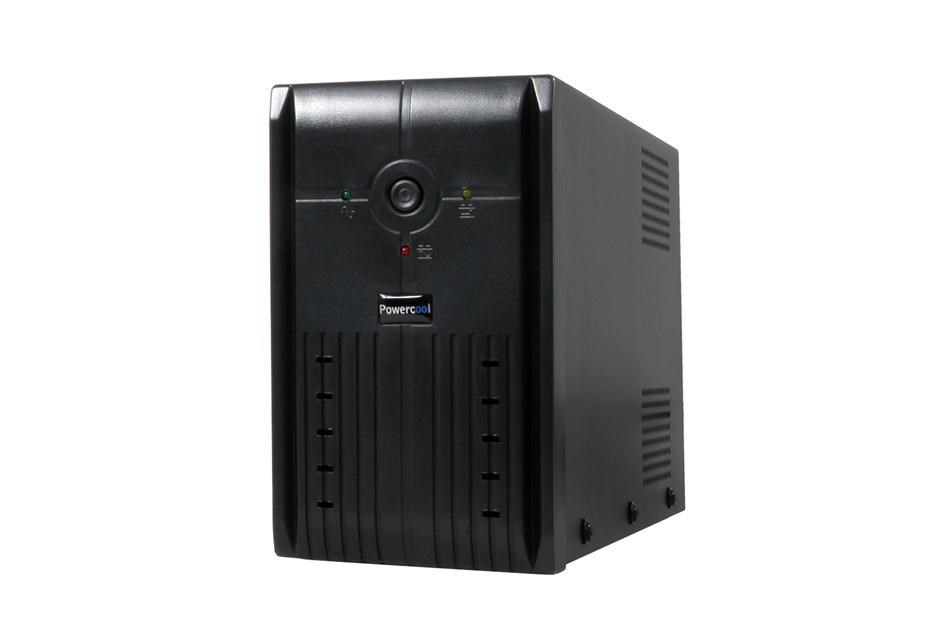 Image of Powercool Smart UPS 850VA 2 x UK Plug, RJ45 x 2, USB LED Display