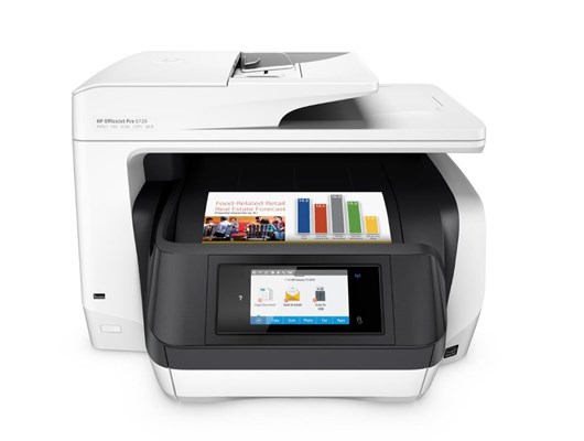 HP OfficeJet Pro 8720 (A4) Colour Inkjet All-in-One Wireless Printer (Print/Copy/Scan/Fax) 256MB ...
