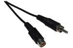 CCL Choice (5m) 1 x RCA Plug -1 RCA Socket RCA Extension Audio Cable (Black)