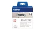 Brother DK Labels DK-22212 (62mm x 15.2m) Continuous White Film Tape
