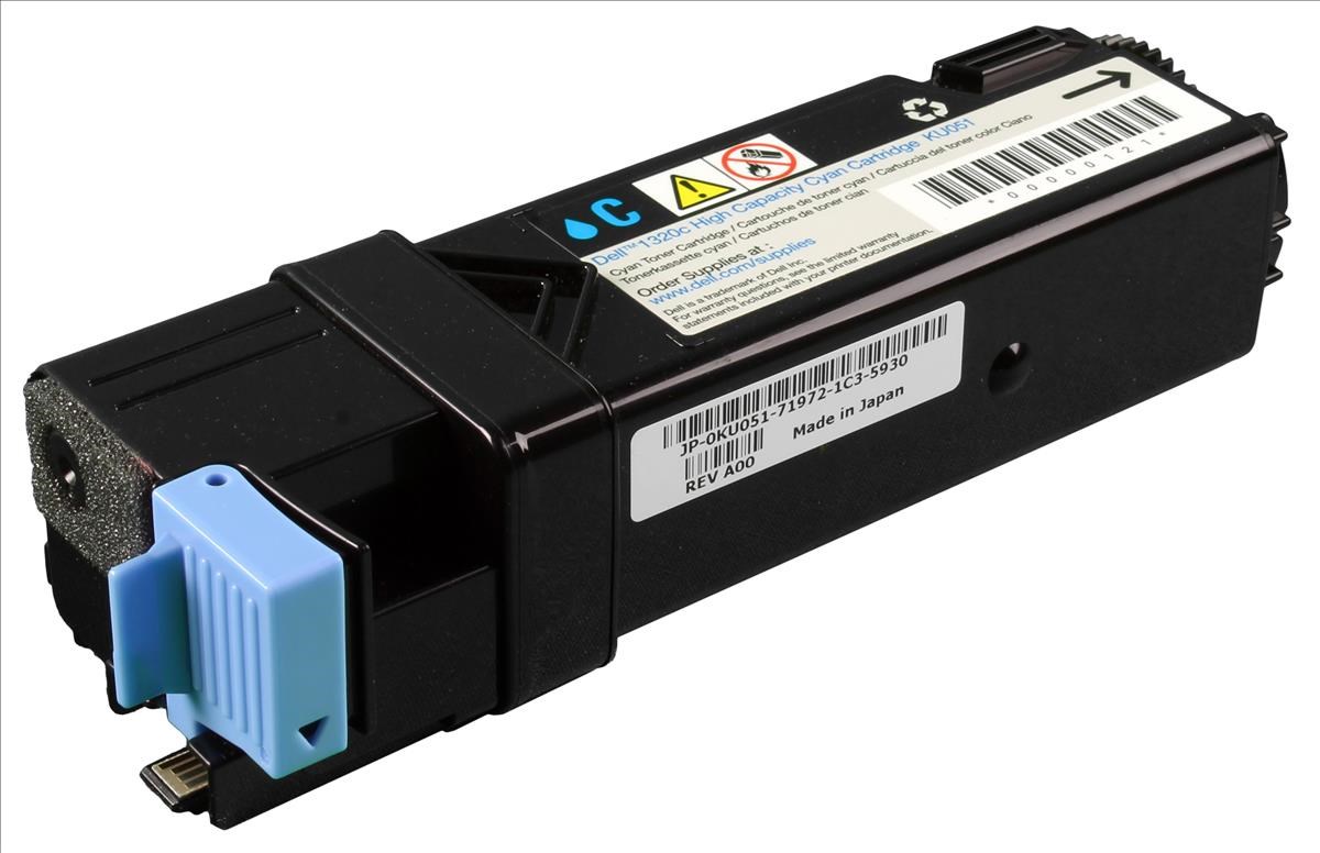 Dell KU051 High Capacity (Yield 2,000 Pages) Cyan Toner for Dell 1320c ...
